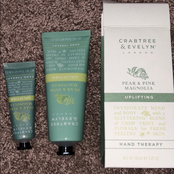 TWO Crabtree & Evelyn Hand Therapy Full & Travel - Picture 1 of 6